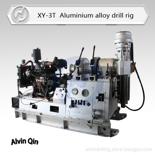 Super light weight aluminium alloy XY-3T hydraulic water well drilling machine